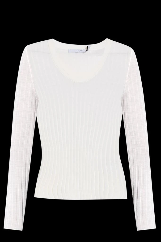 IRO Iro Hattie V-Neck Ribbed Top 1