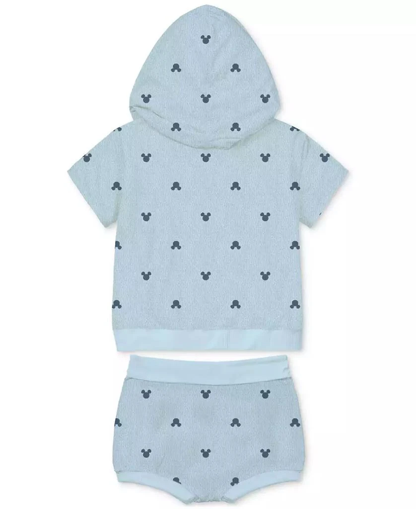 Disney Baby Boys Mickey Mouse Terry Hoodie & Shorts, 2 Piece Set 2
