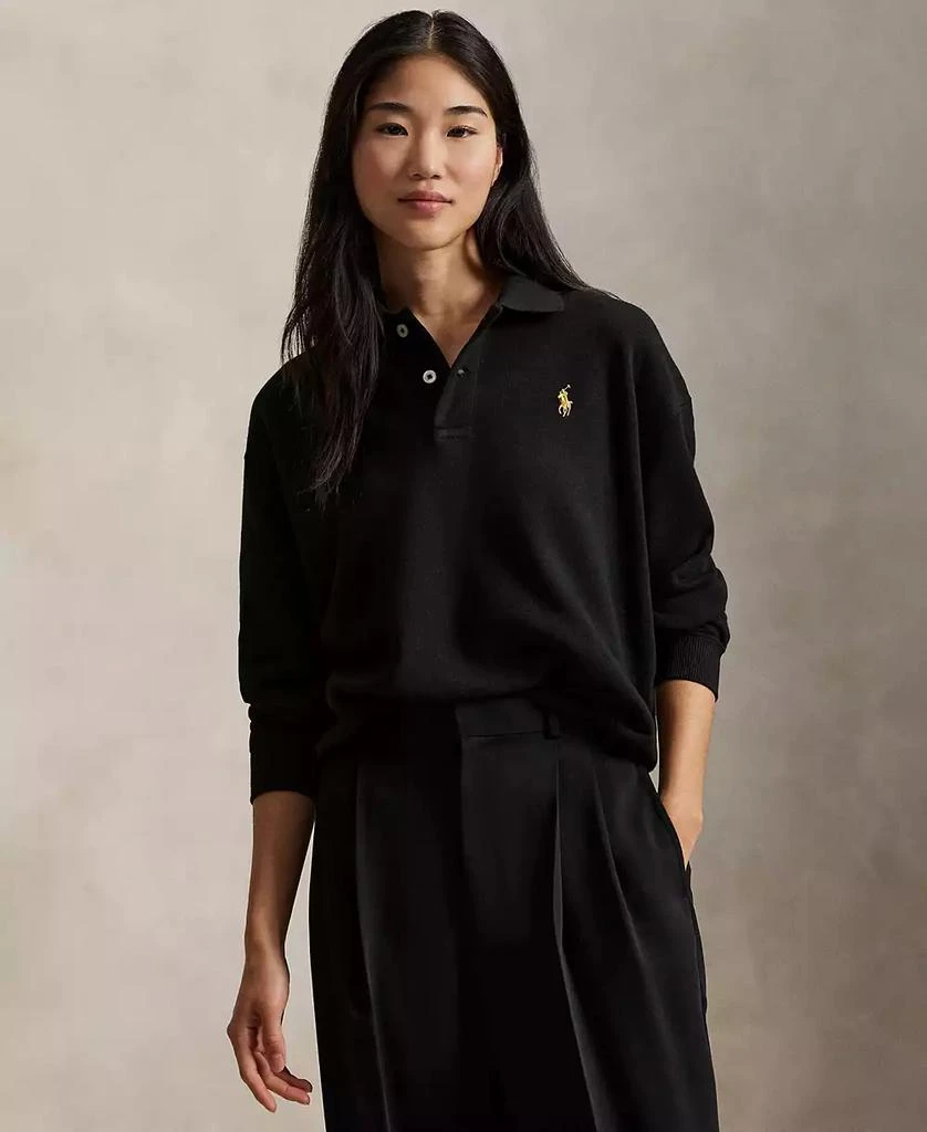 Ralph Lauren Women
s Johnny Collar Fleece Sweatshirt