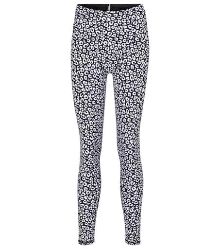 Adam Selman French Cut leopard-print leggings