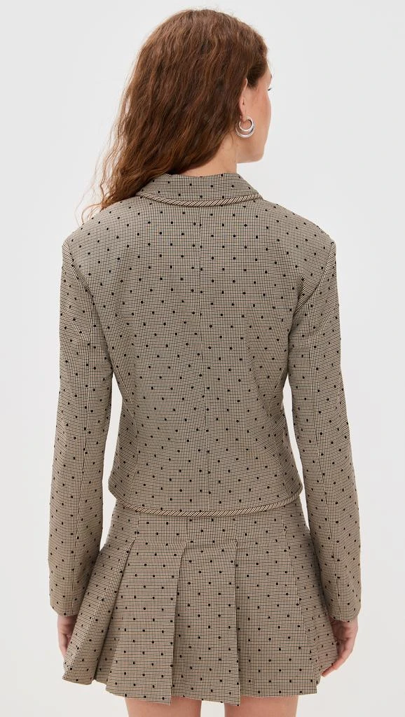 Ganni Flock Check Suiting Blazer 2