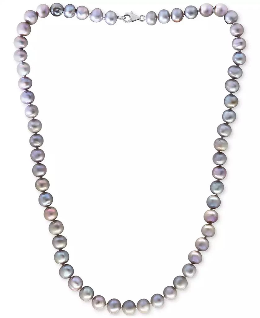 Effy EFFY® White Cultured Freshwater Pearl (7 mm) 18" Statement Necklace (Also in Gray, Pink, & Multicolor Cultured Freshwater Pearl) 3