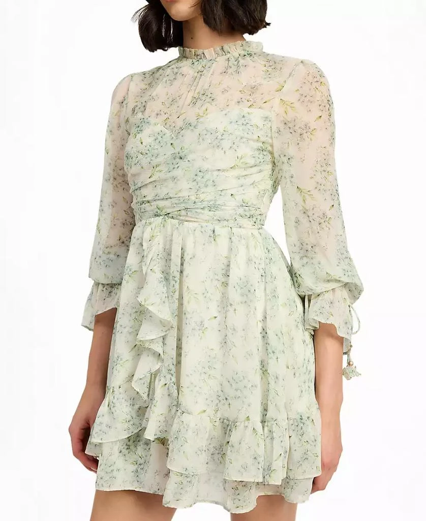 En Saison Women's Marlene Floral Ruffle Mini Dress 6