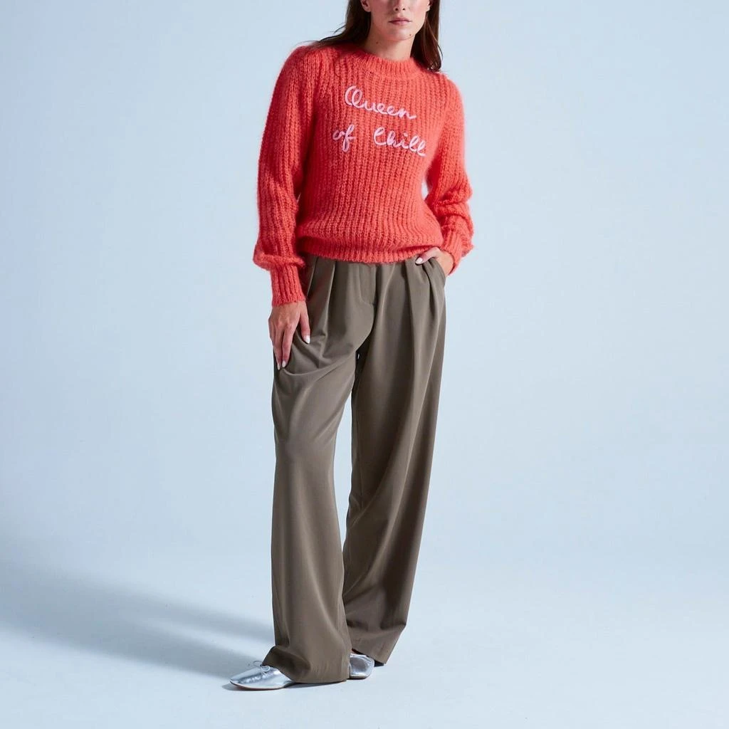 预计3周后发货 Absolut Cashmere Pull Col Rond Manches Longues Gigot Elina - Abricot B Bubble Gum - Femme 2