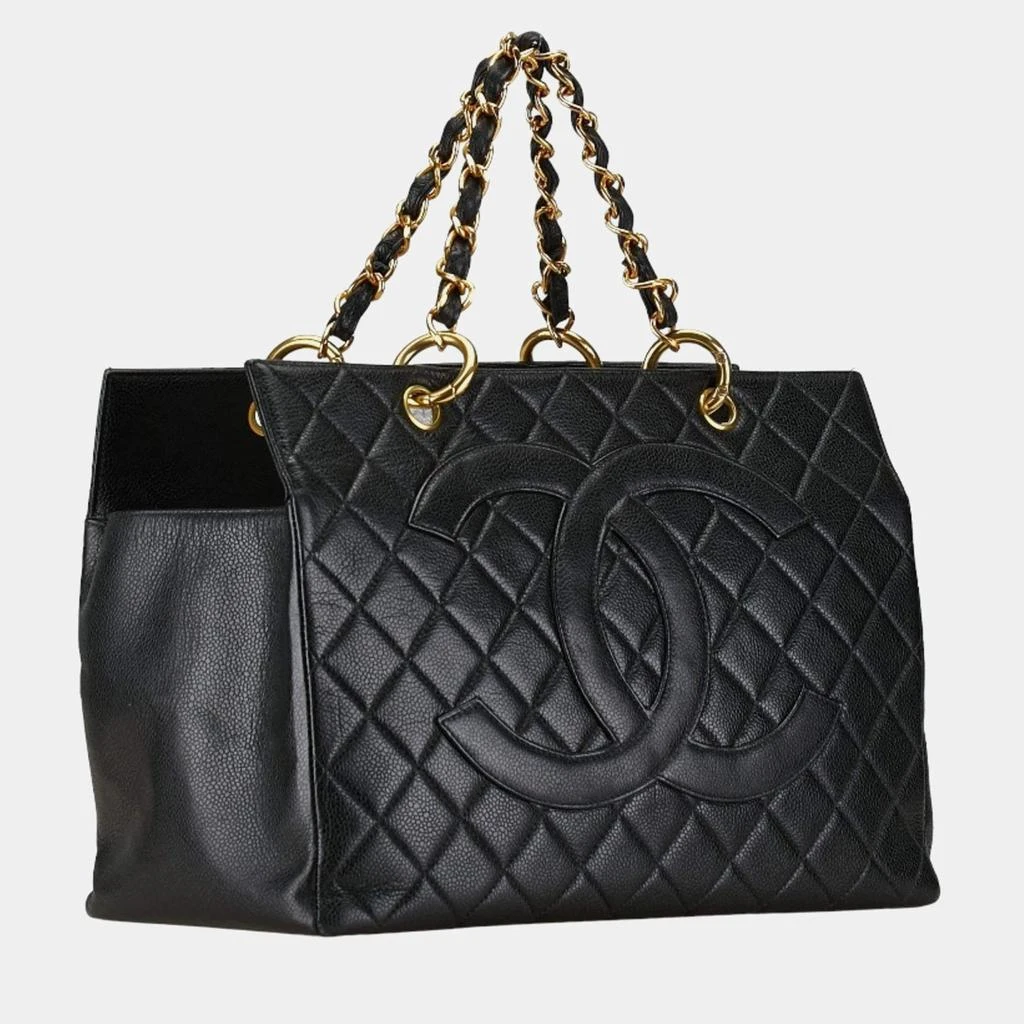 Chanel Chanel Black Quilted Leather GST Tote Bag 2