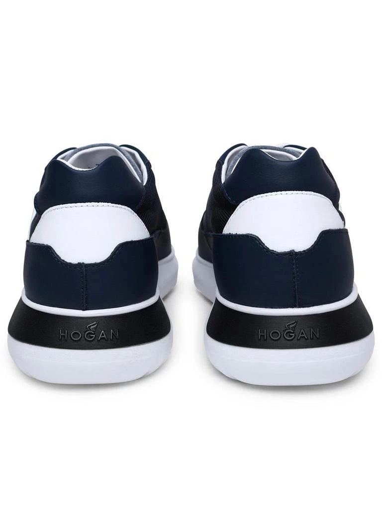 hogan Hogan Interactive 3 Blue Leather Blend Sneakers 4