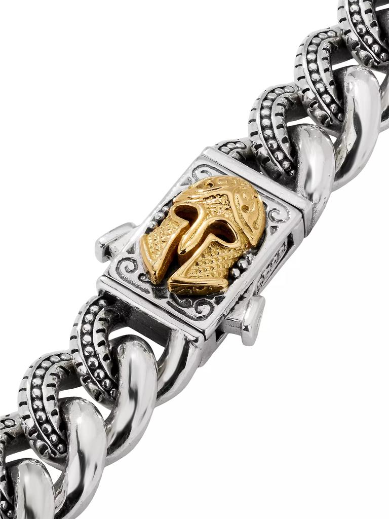 Konstantino Laconia Sterling Silver & 18K Yellow Gold Helmet Bracelet
