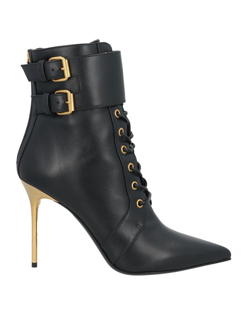 ショートブーツ・ブーティ BALMAIN EN1TE108LTBC 0PA Ankle Boots black leather boot Balmain Studded square-toe Leather Boots | Black | FARFETCH