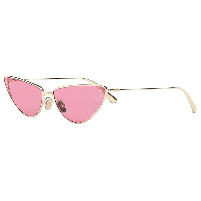 Shop Dior Cat Eye Full Rim, with a Gold frame and Pink lens  display picture 1