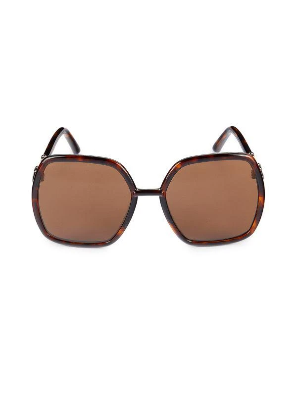 Gucci 55MM Square Sunglasses 1