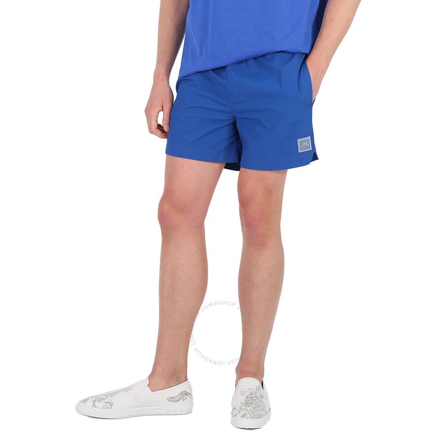 A-COLD-WALL* Men's Volt Blue Essential Logo Patch Swim Shorts