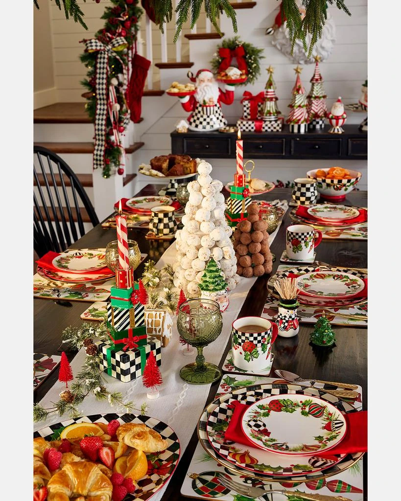 MacKenzie-Childs Deck the Halls Mugs, Set of 4 3