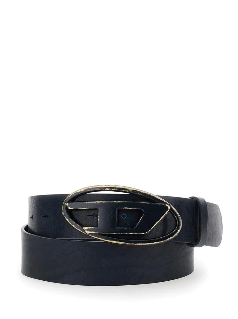 Diesel Diesel Logo Plaque Buckle Belt 1