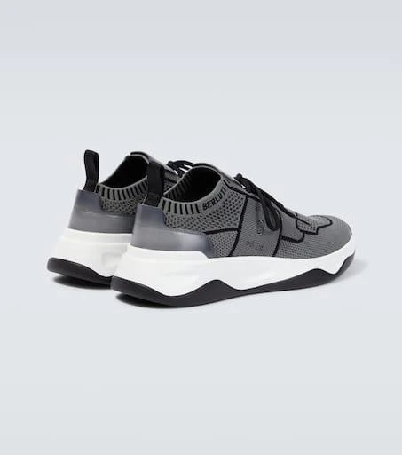 Berluti Shadow knitted and leather sneakers 6