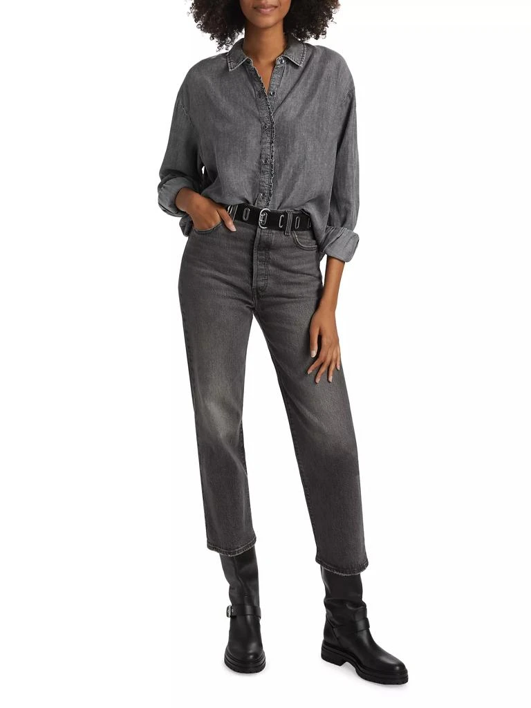 Splendid Lia Ruffled Button-Up Shirt 2