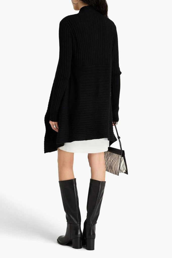 Autumn Cashmere Asymmetric ribbed-knit cardigan 3