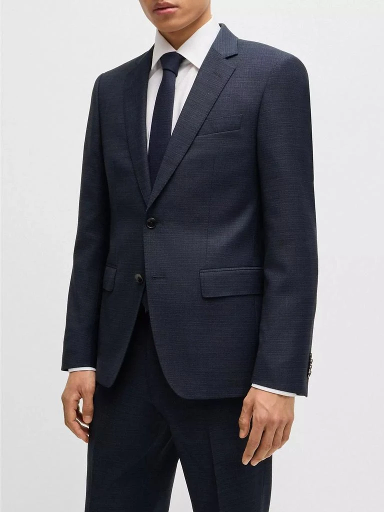 Hugo Boss Slim Fit Suit in Micro Patterned Stretch Wool 3
