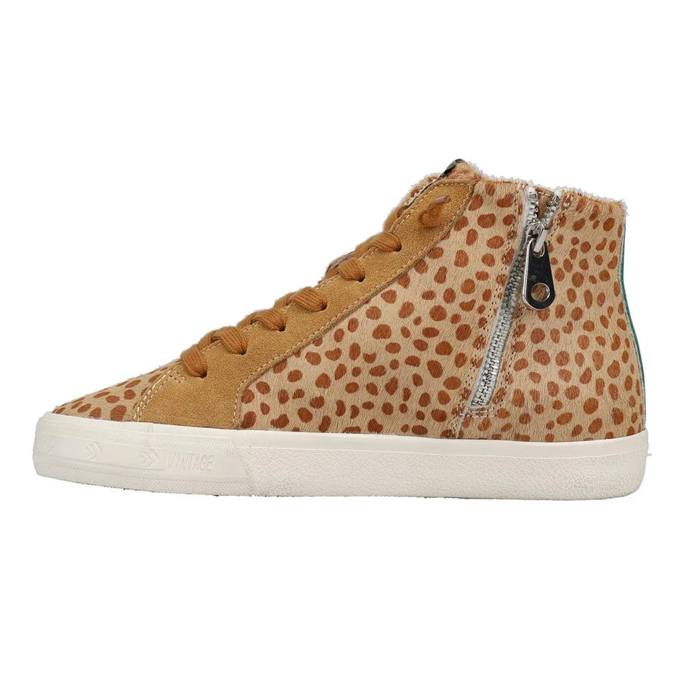 Vintage Havana Break Out Metallic Leopard Print High Top Sneakers 3