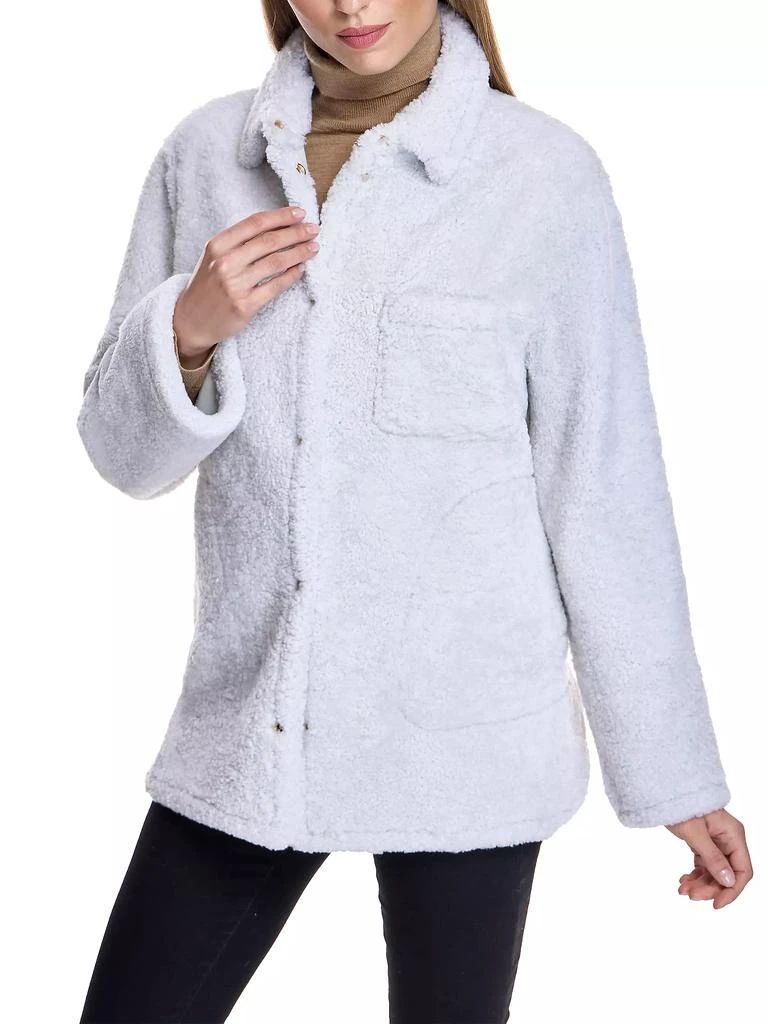Maximilian Oversized Shearling Shirt-Jacket 3