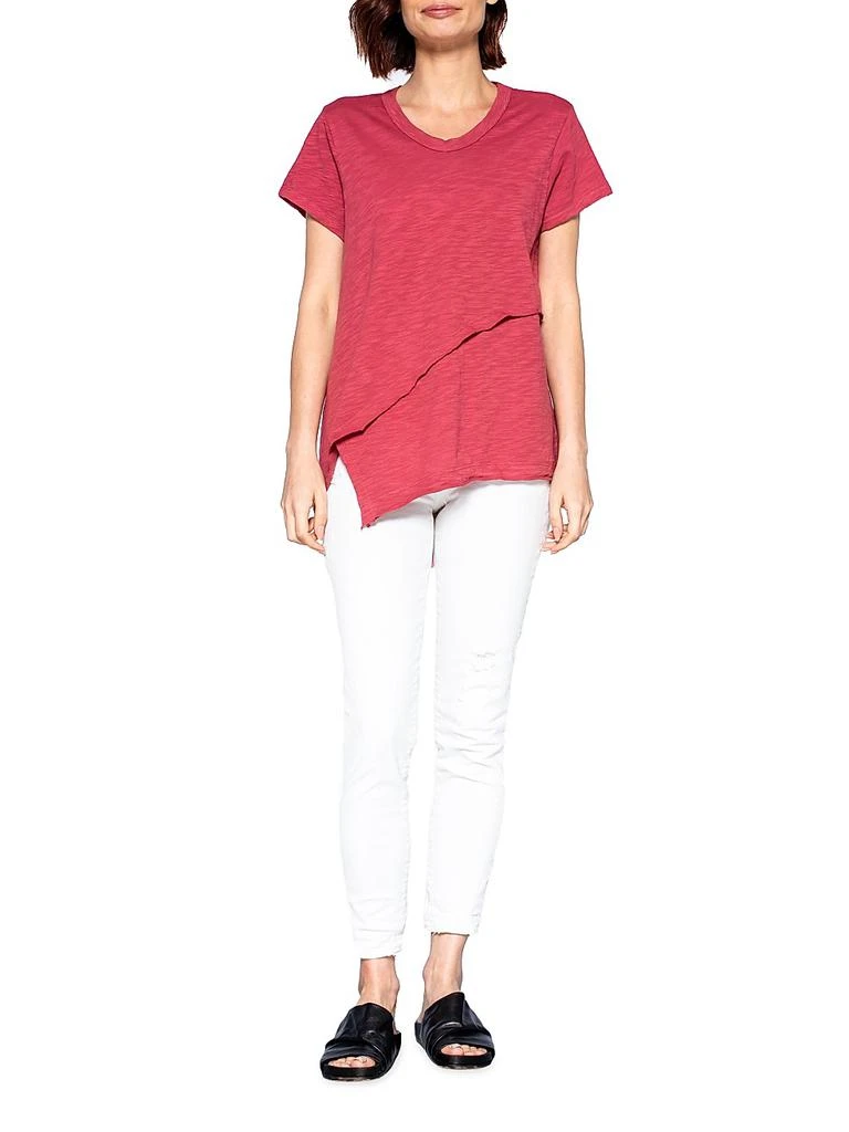 Wilt Short Sleeve Easy Crossover Hem Tee 2
