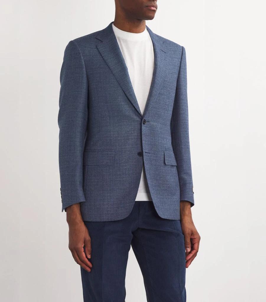 Canali Wool Hopsack Single-Breasted Blazer 3