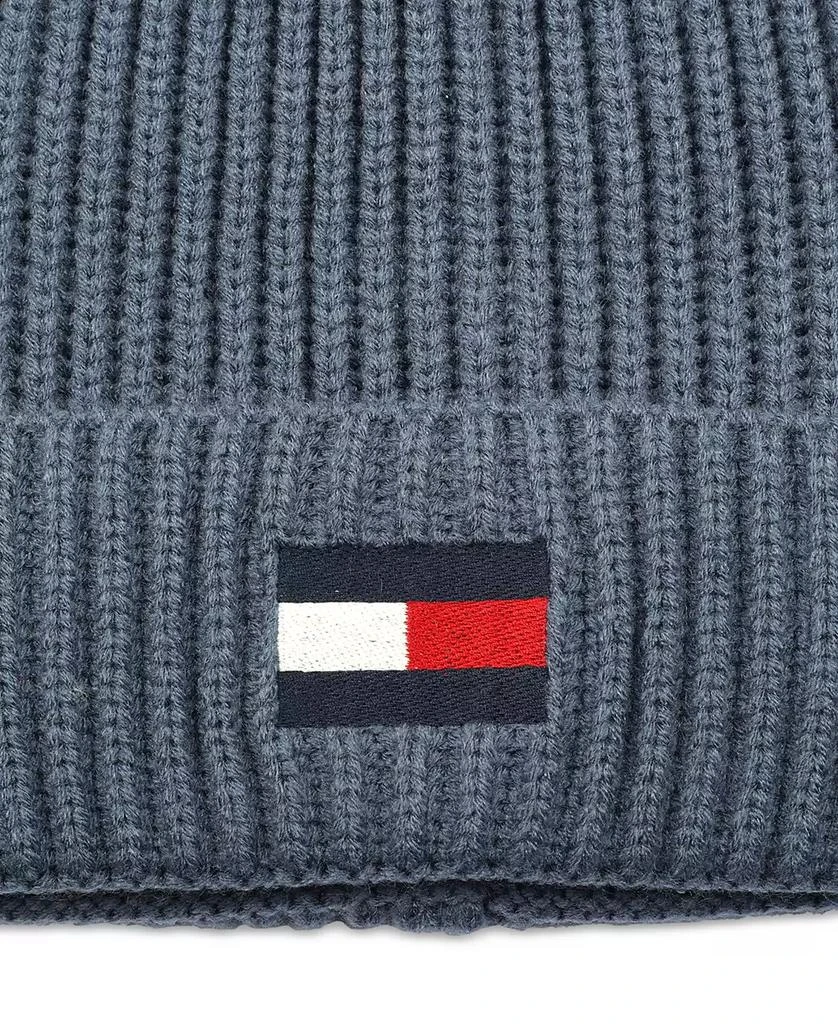 Tommy Hilfiger Men's Fisherman Ribbed-Knit Logo Beanie 4