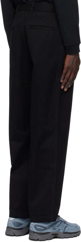 REIGNING CHAMP Black Cotton Chino Sophomore Trousers 3