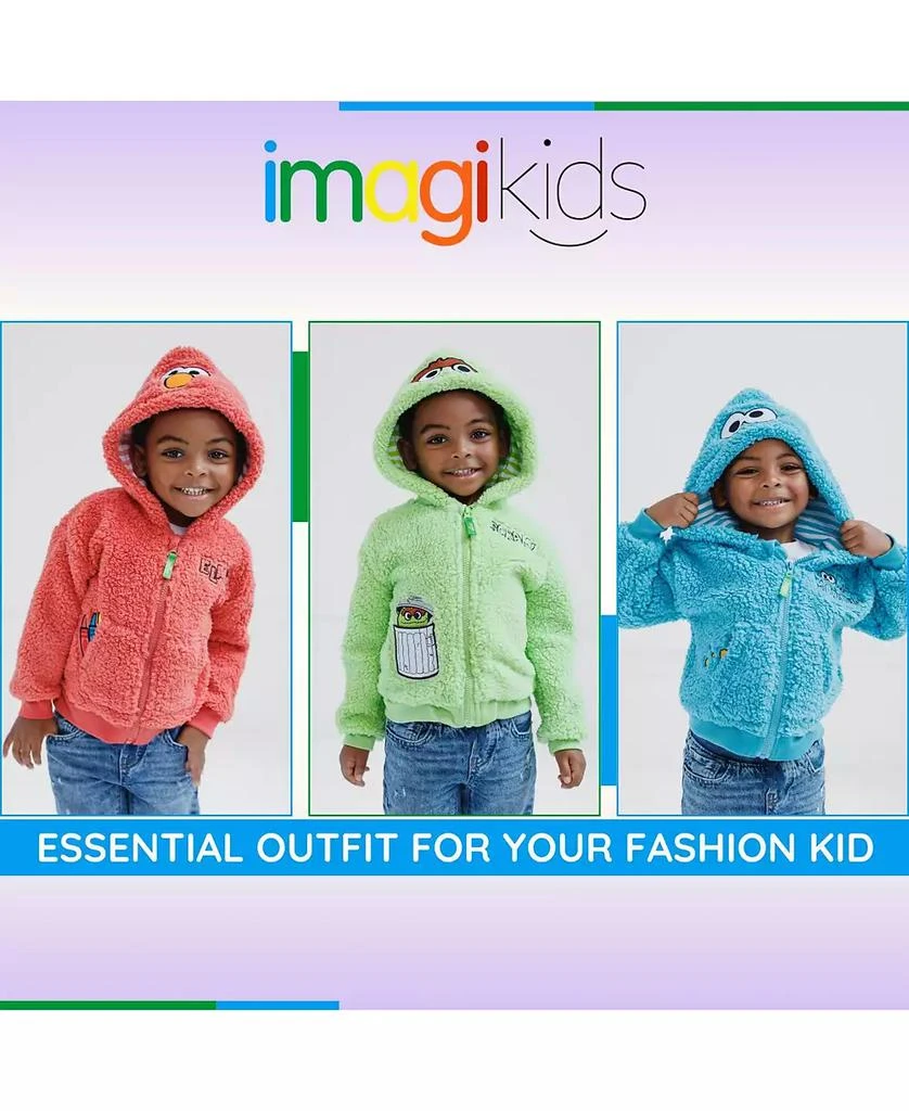 Sesame Street Baby Boys Zip Up Costume Hoodie 2