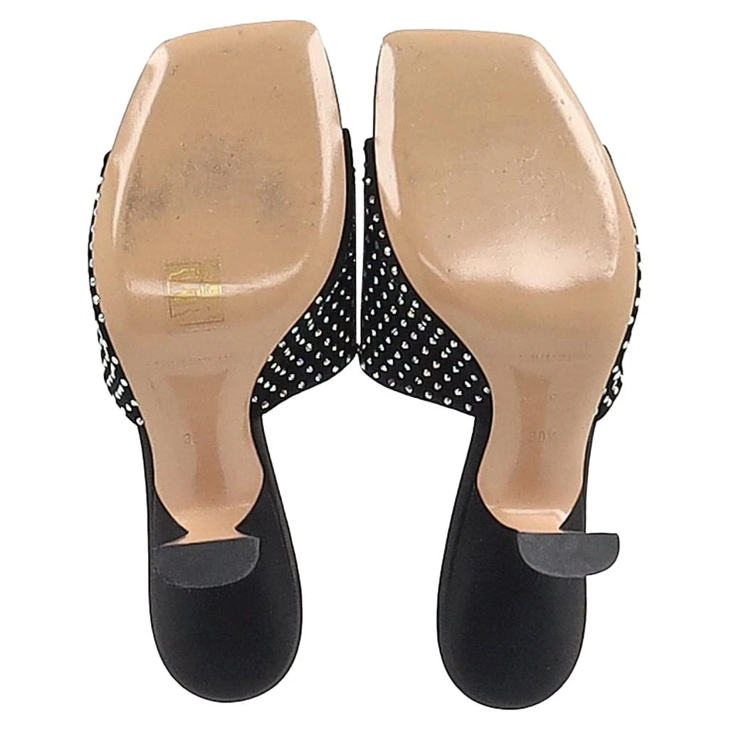 Nicholas Kirkwood Alba 90 Heeled Mules in Black Suede 6