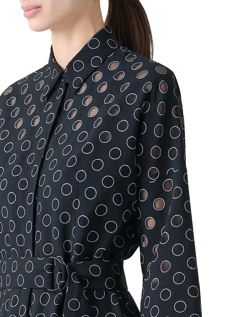 Akris Polka Dot Organzino Shirtdress 5