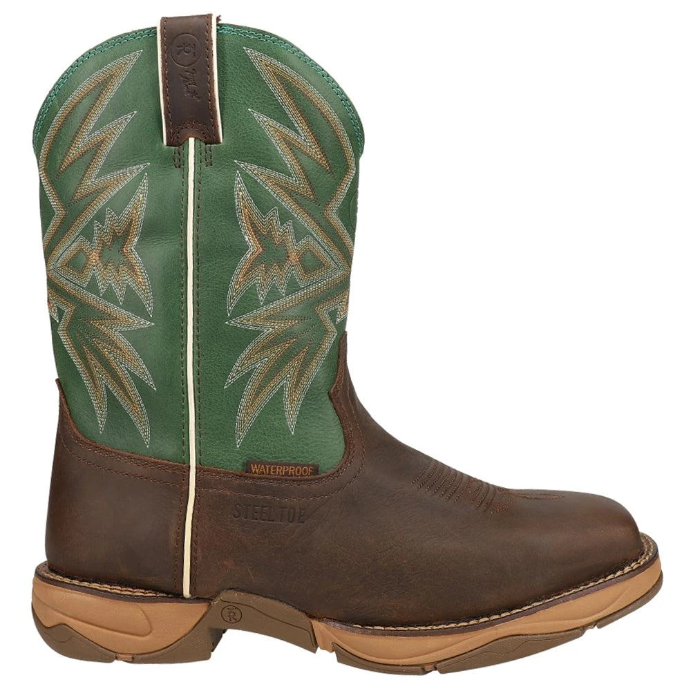 Tony Lama Bartlett Amber 11 inch Electrical Hazard Steel Toe Work Boots 1