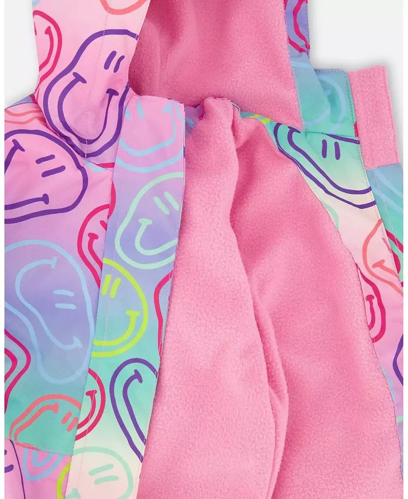 Deux par Deux Big Girls Two-Piece Mid-Season Outerwear Set Multicolored Printed Smileys 8