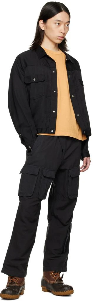 MAHARISHI Black Asym Cargo Pants 4