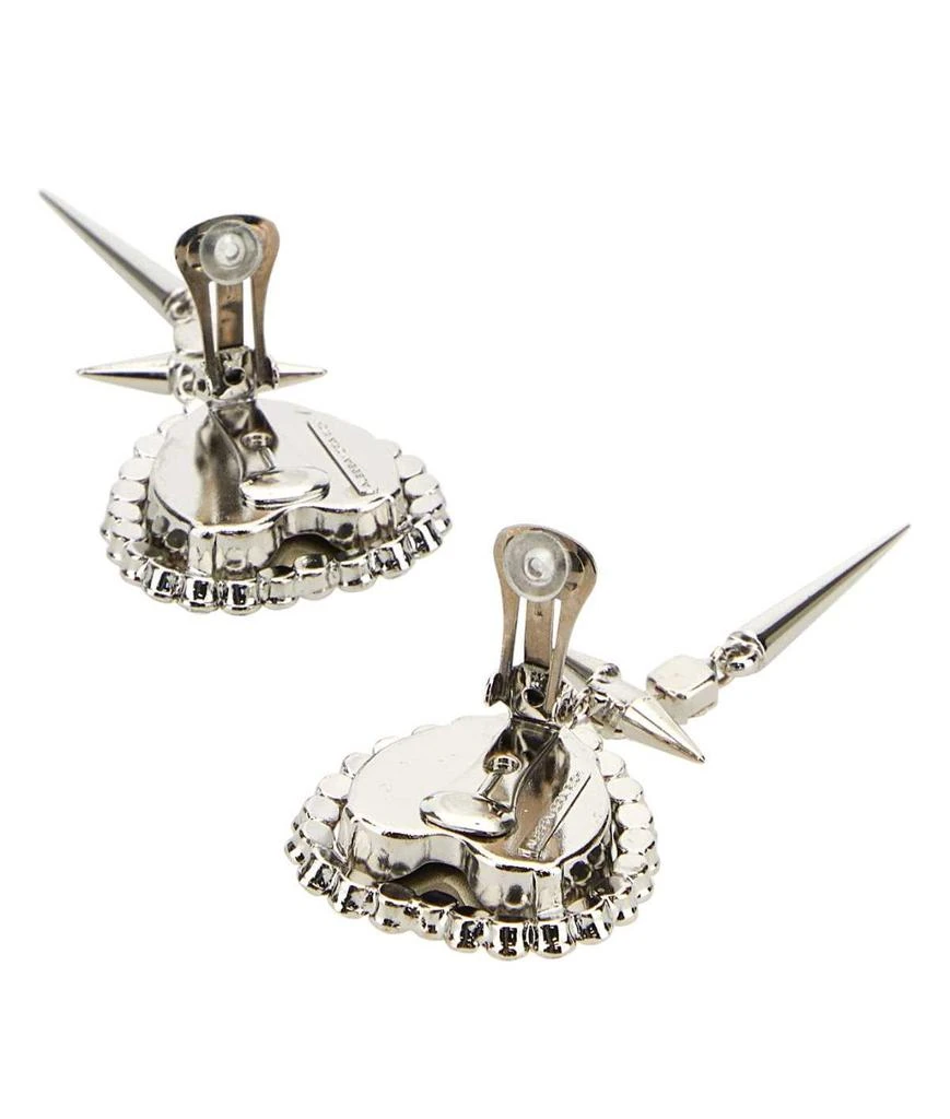 Alessandra Rich Alessandra Rich Heart Shaped Clip-On Earrings 3