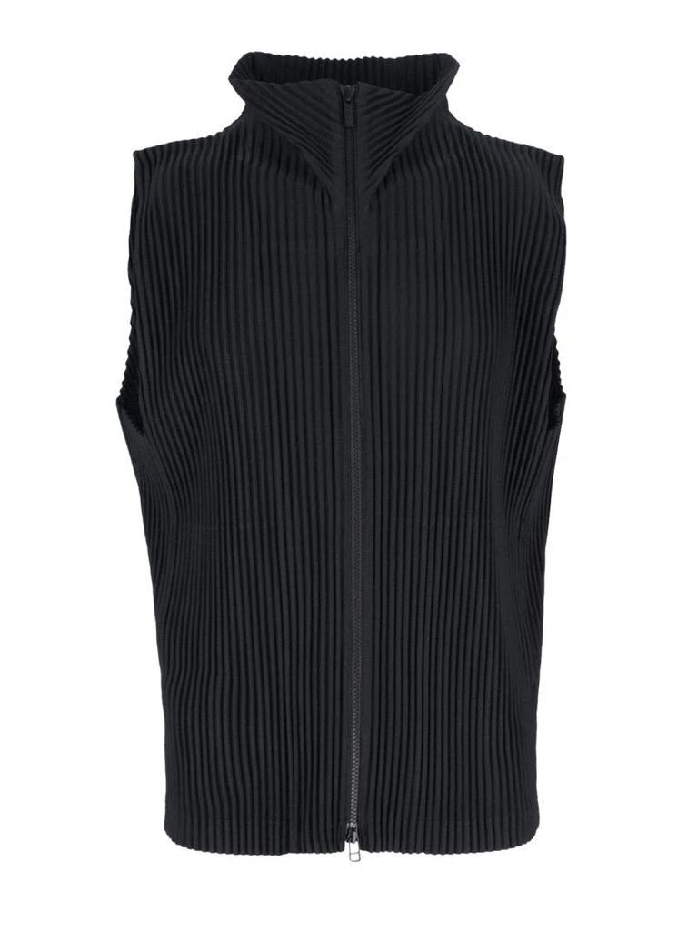 Homme Plissé Issey Miyake Mc March" Pleated Vest – Black 1