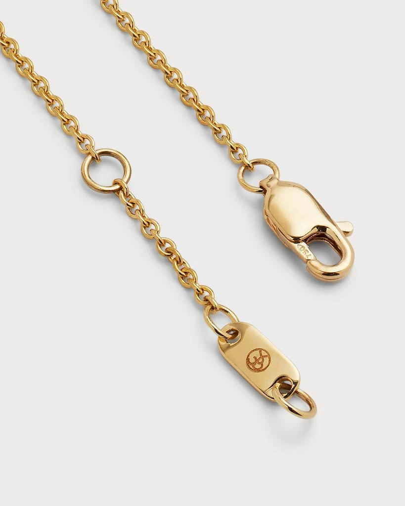 Bayco 18k Yellow Gold Flower Diamond Pendant Necklace 4