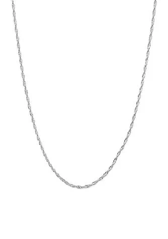 Belk Silverworks Silver Plated Twisted Chain Necklace