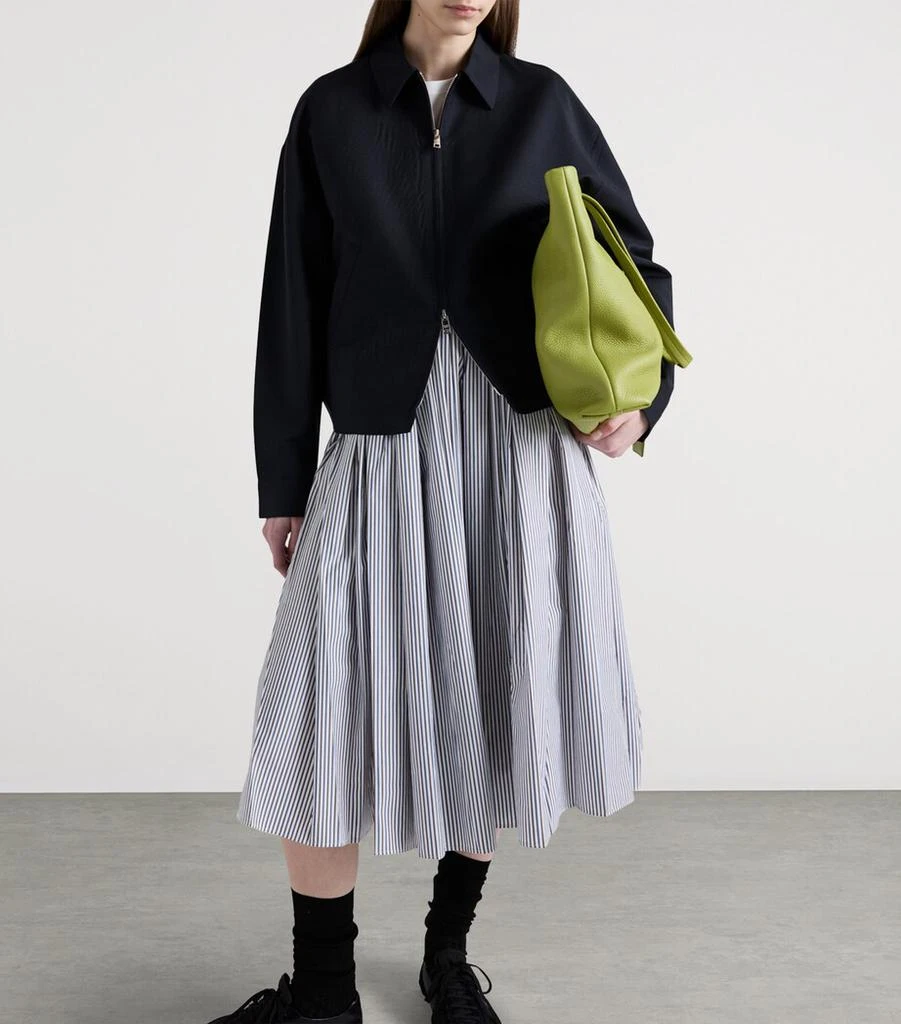 Prada Poplin Stripe Skirt 4