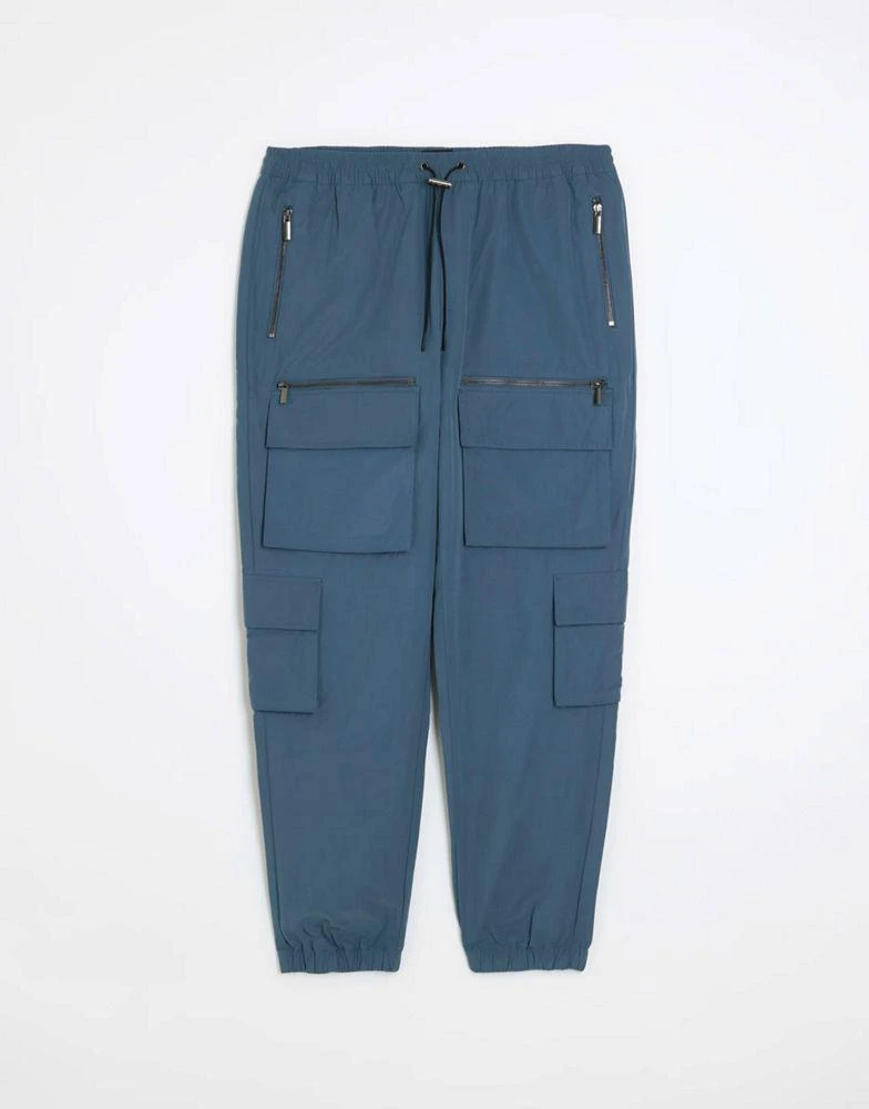 River Island River Island multi pocket cargo in blue 3