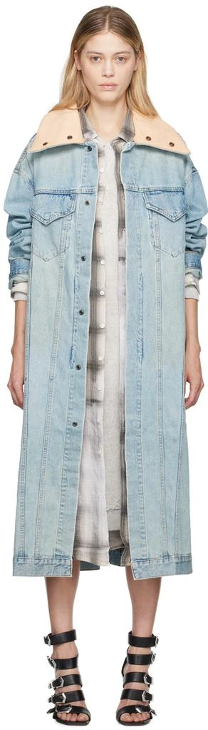 R13 Blue Kat Denim Coat 1