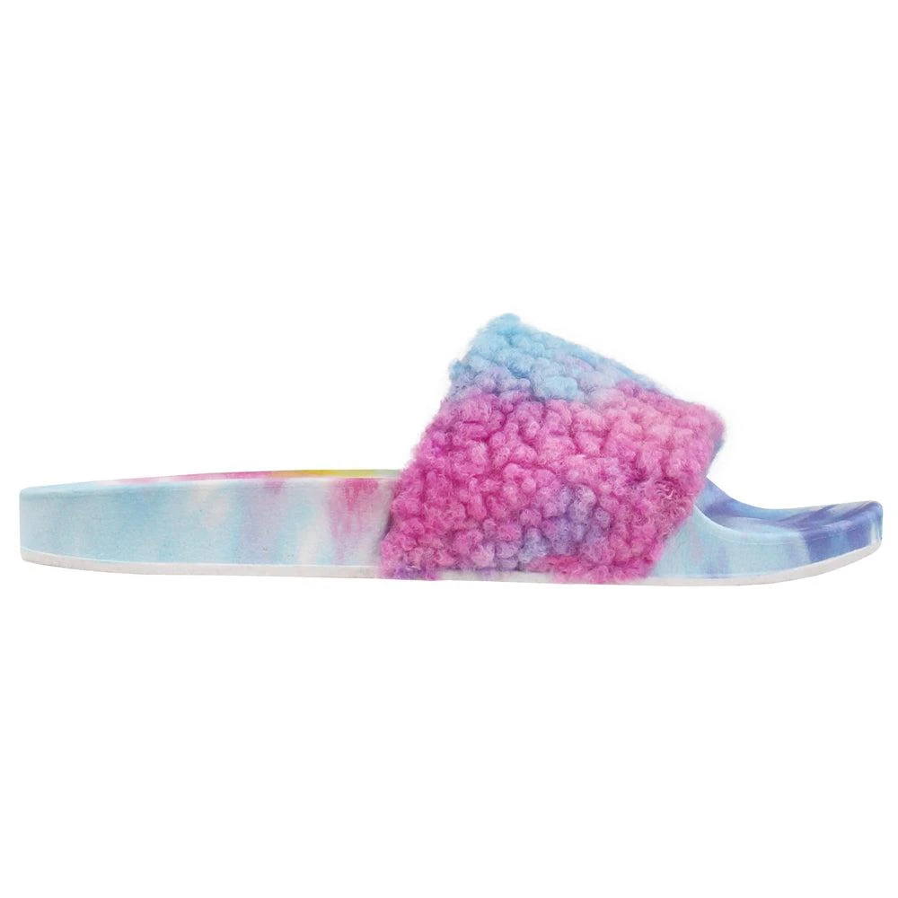 Steve Madden Shear Faux Fur Tie Dye Slippers 1
