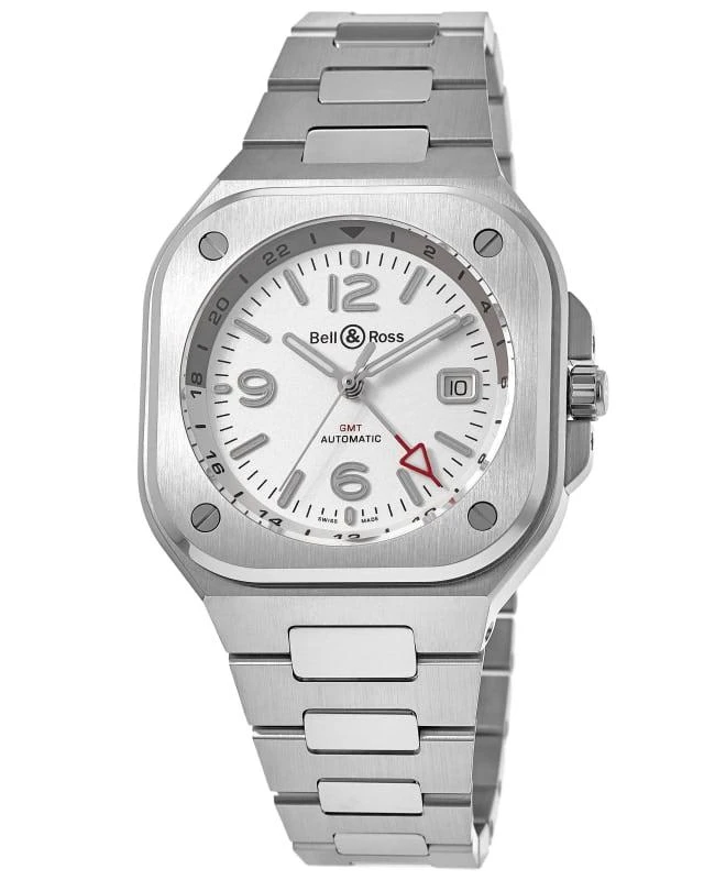 Bell & Ross Bell & Ross BR 05 GMT Silver Dial Steel Men's Watch BR05G-SI-ST/SST 1