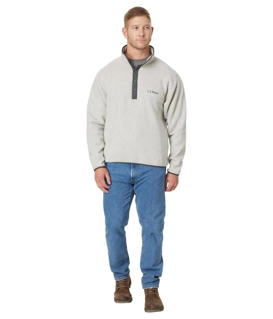 L.L.BEAN Bean
s Classic Snap Fleece II Pullover Adults 4