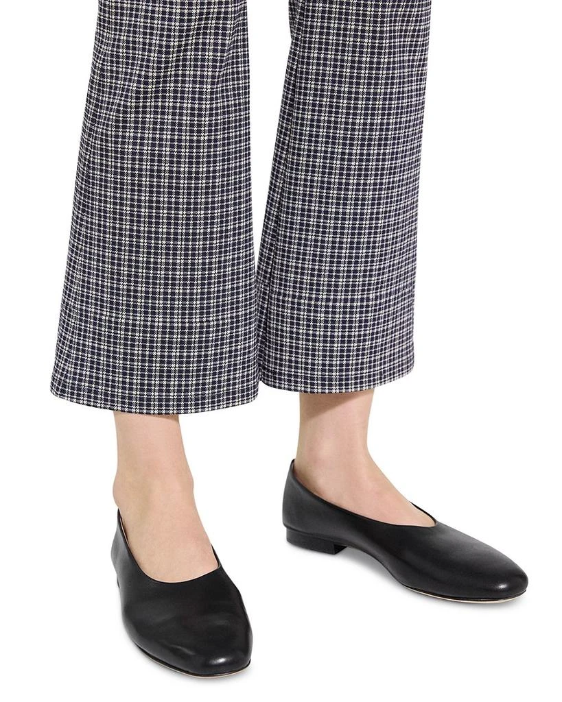 Theory Kick Flare Plaid Pants 5