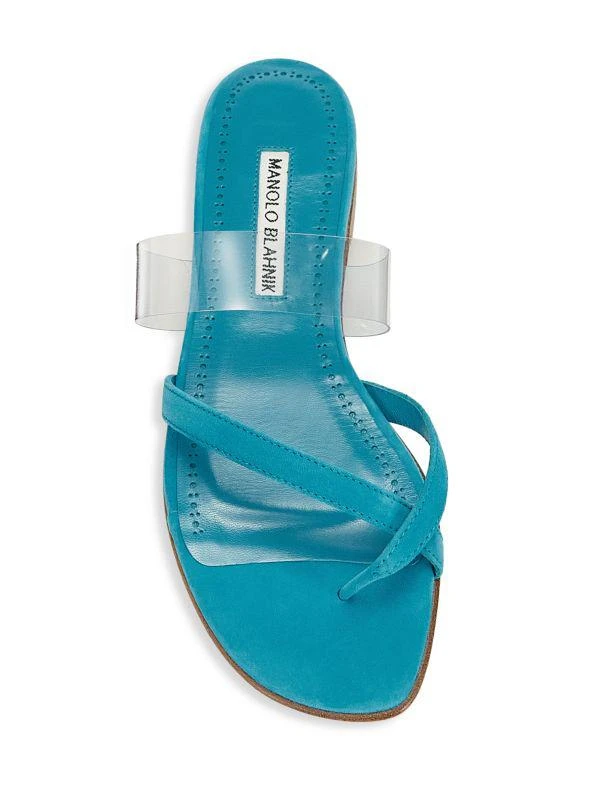 Manolo Blahnik Susina Suede Sandals 4