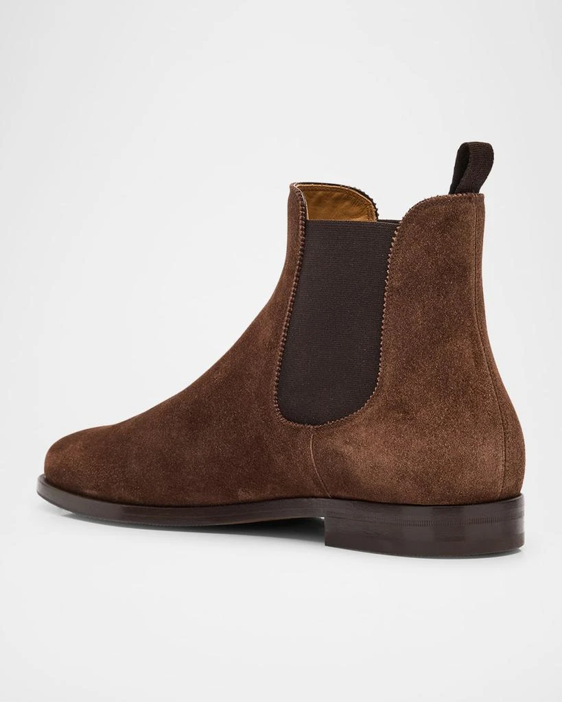 Ralph Lauren Men's Grantly Suede Mid-Cut Chelsea Boots 4