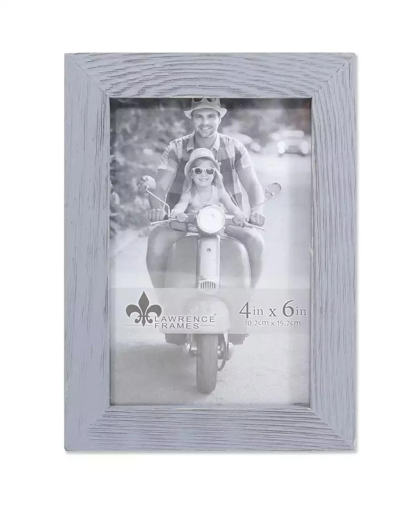 Lawrence Frames Charlotte Weathered Gray Wood Picture Frame - 4" x 6" 1