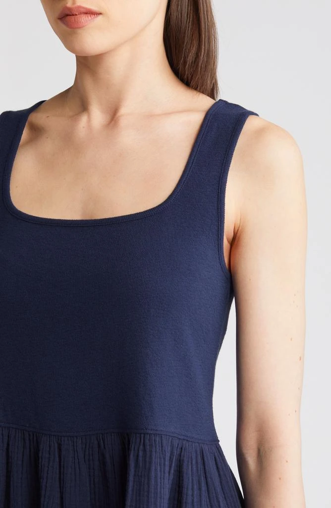 Madewell Mixed Media Tank Dress 4