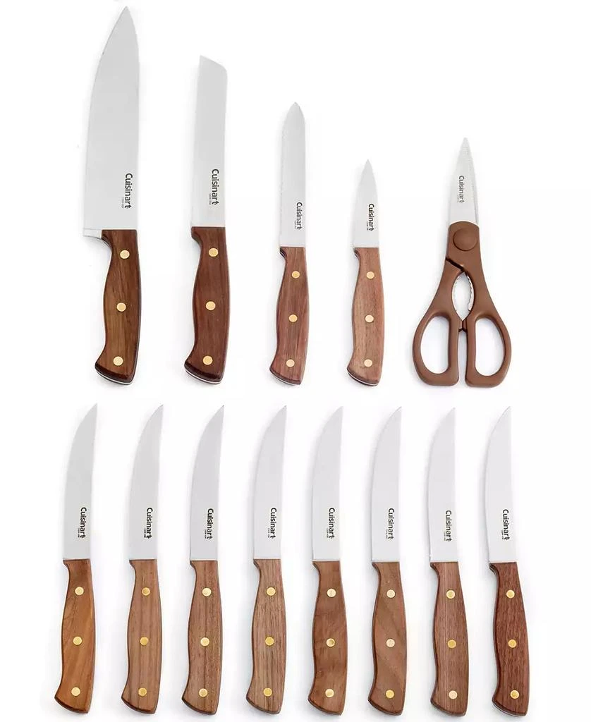 Cuisinart Advantage Wooden Triple Rivet 14-Piece Cutlery Set 2