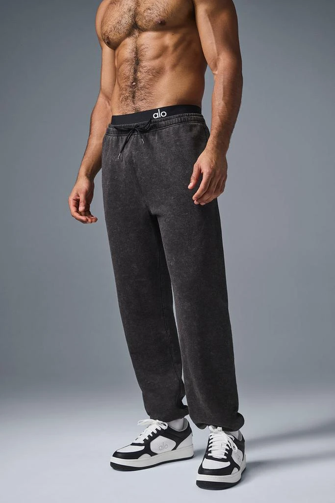 Alo Chill Vintage Wash Sweatpant - Black Wash 1